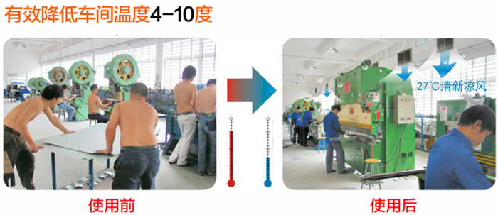 潤東方節能環保空調安裝前后對比圖